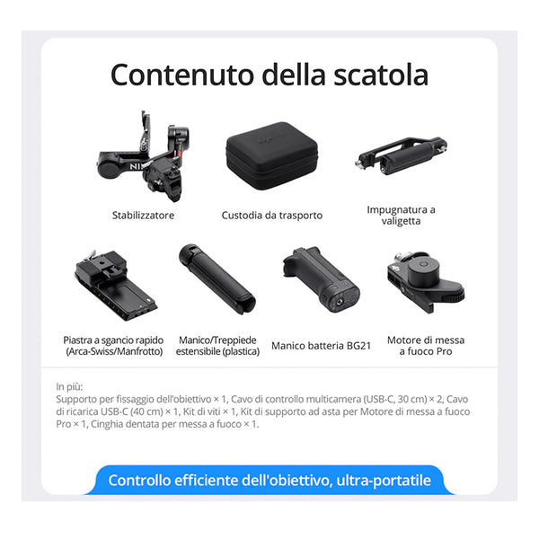 Dji RS 4 (Combo) - Garanzia Dji Italia Dji RS 4 (Combo) - Garanzia Dji Italia